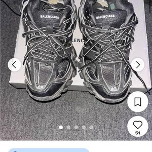 Balenciaga Charcoal Athletic Shoes